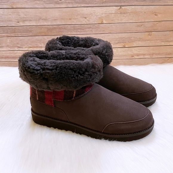 UGG Men’s Classic Mini Phillip Lim Flannel Check Boots - Picture 2 of 10